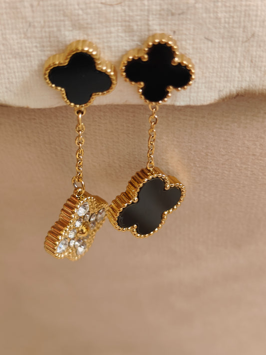 Night Crystal Clover Drop