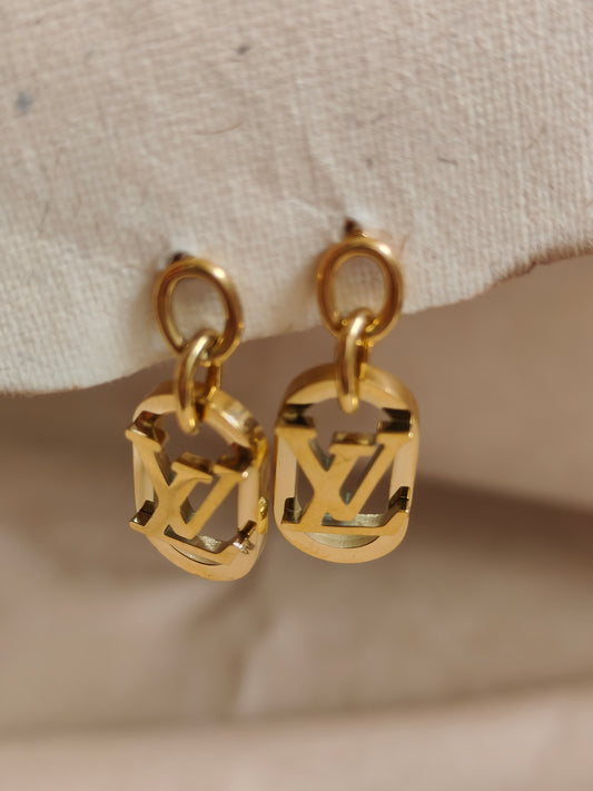 Petite Monogram Hoop