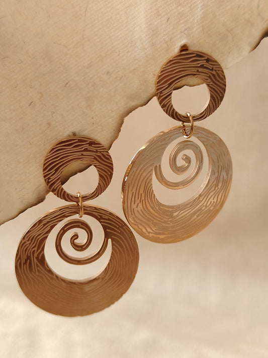 Ripple Swirl Dangles